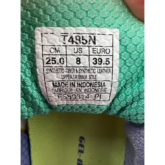 Asics - GEL-Nimbus 16 White Purple Teal Running Shoes - Women's 8 - T485N - Picture 8 of 9